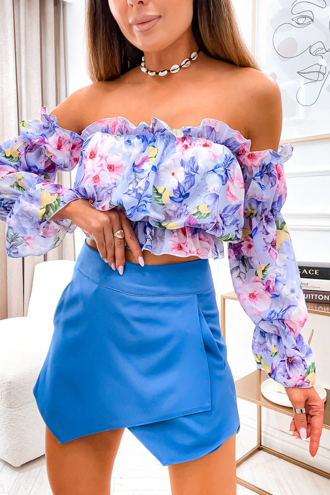 SPÓDNICO-SPODENKI ASYMETRYCZNE- NIEBIESKA