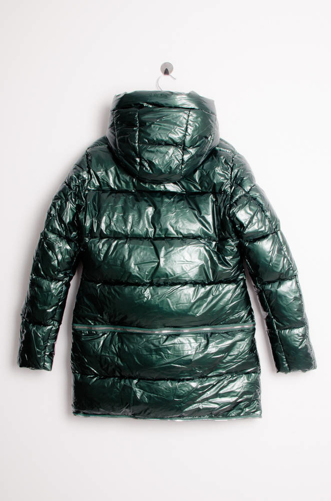 ZIELONA KURTKA WINYLOWA 3W1
