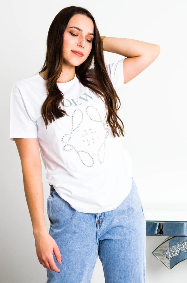 BIAŁY T-SHIRT LOEWE
