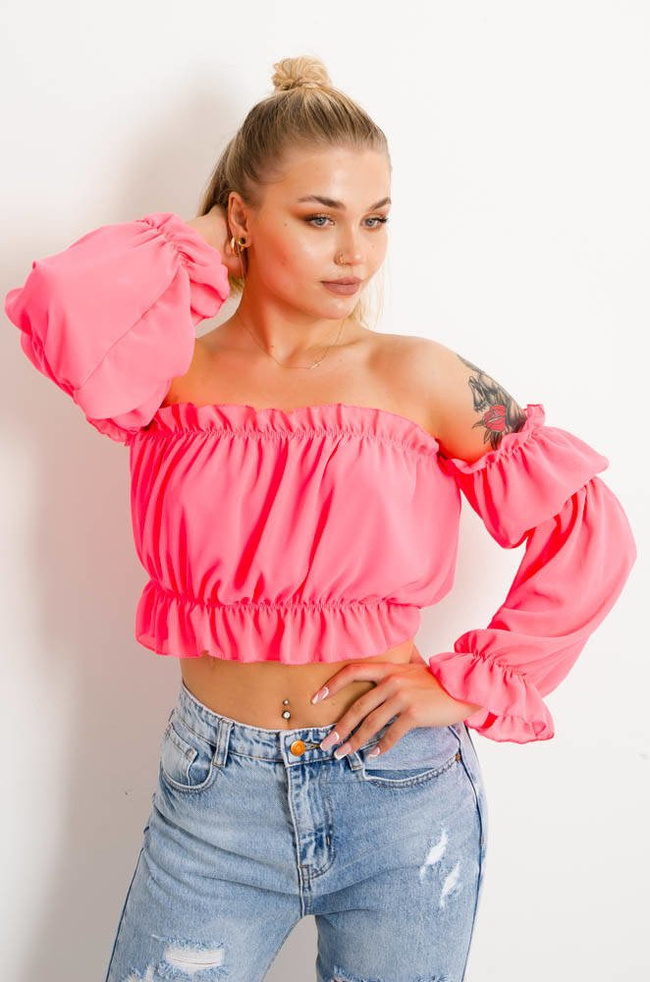 NEONOWY KRÓTKI TOP - HISZPANKA