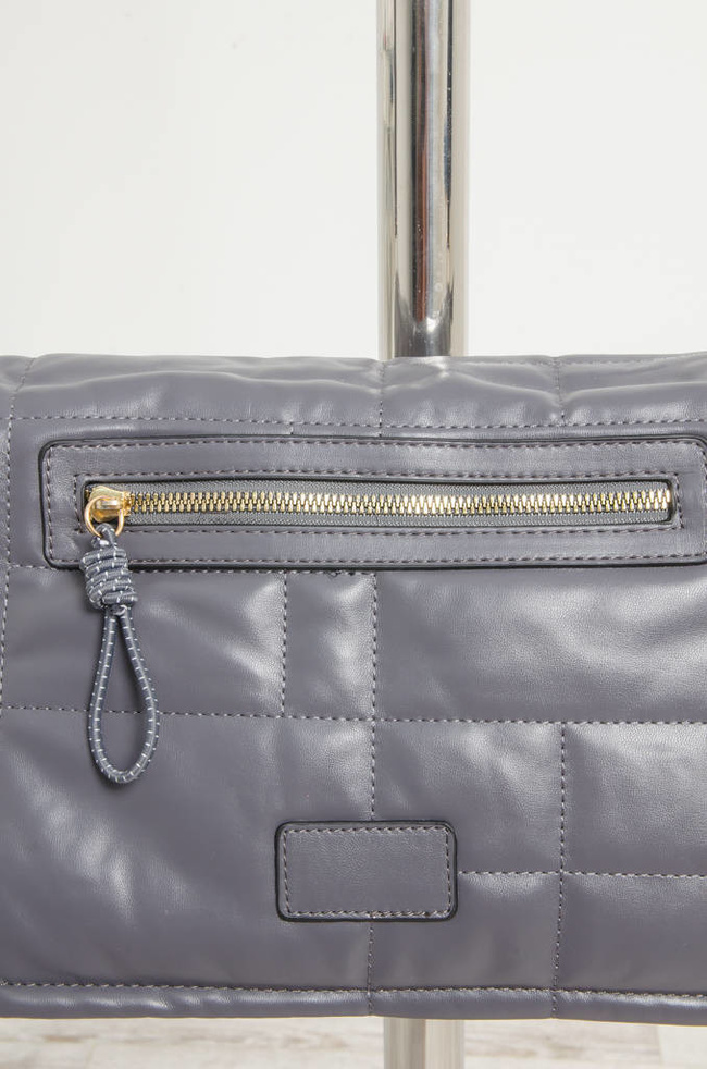 TOREBKA LISTONOSZKA Z OZDOBNYMI PRZESZYCIAMI- SZARA