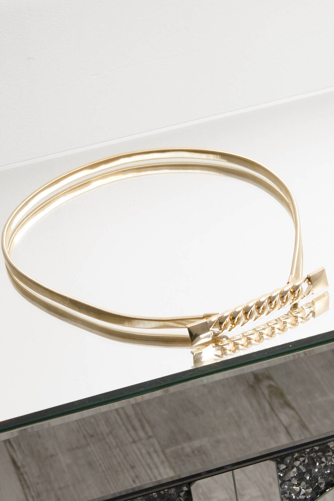 PASEK ZŁOTY SPRĘŻYNKA