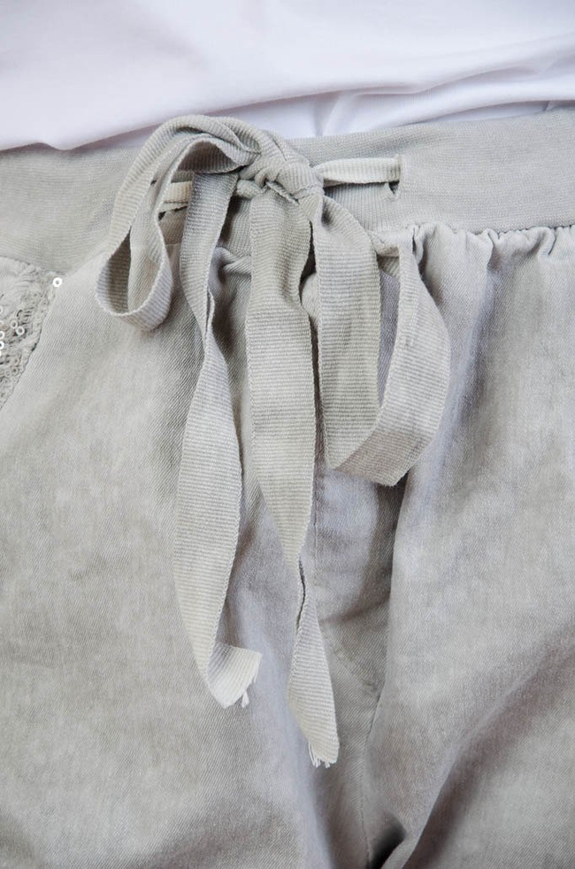 SZARE RYBACZKI Z OZDOBNA KIESZENIĄ