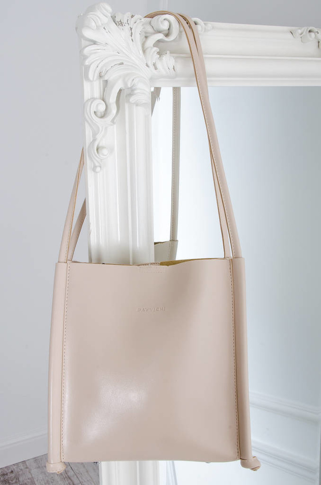 TOREBKA MINI SHOPPERKA- BEŻOWA