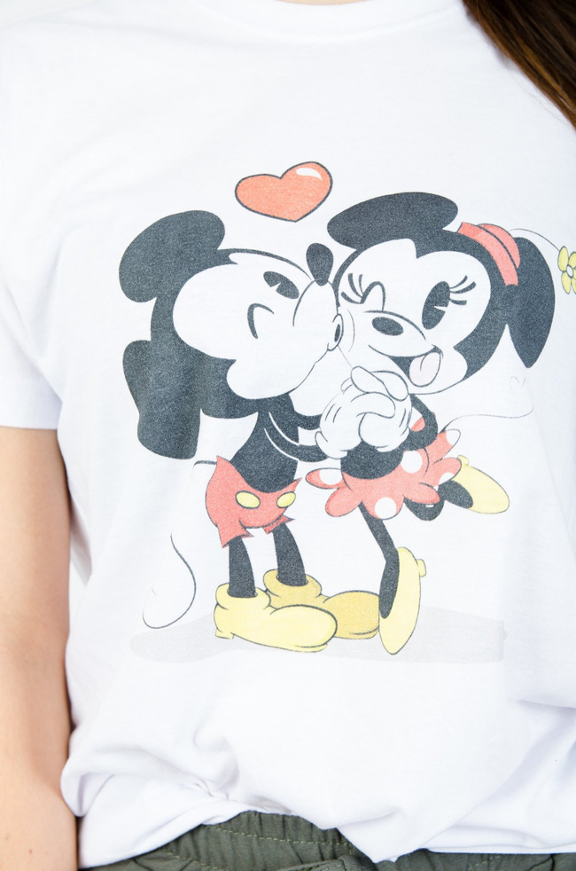 BIAŁY T-SHIRT Z APLIKACJĄ