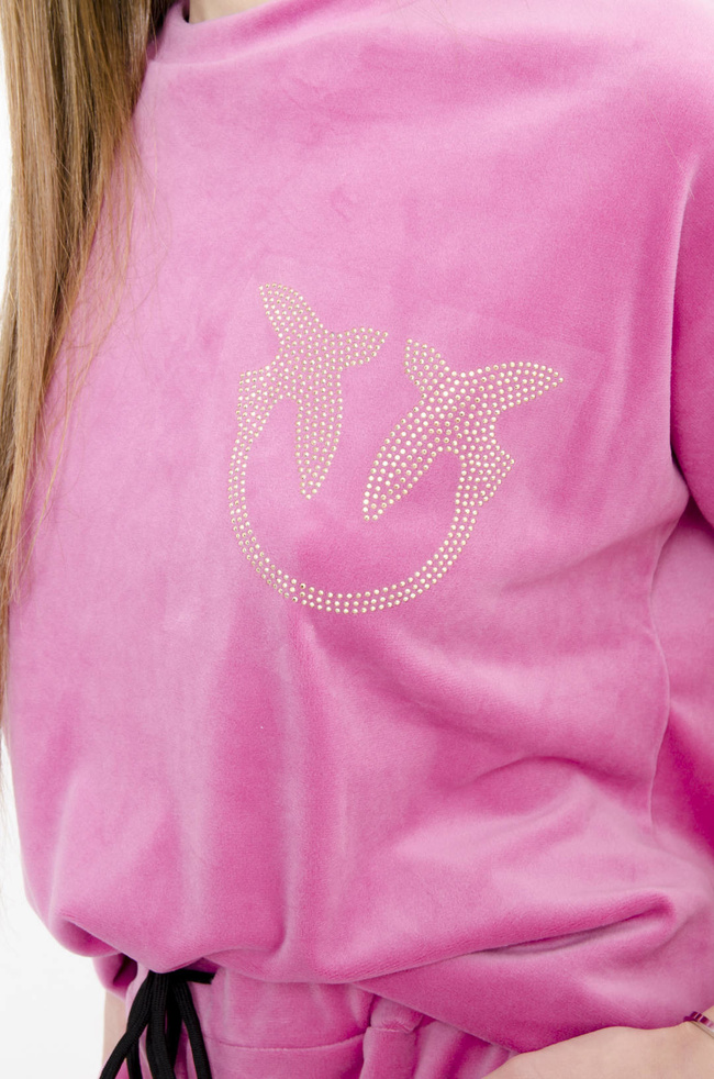 KOMPLET DRESOWY - WELUROWY W KOLORZE RÓŹOWYM