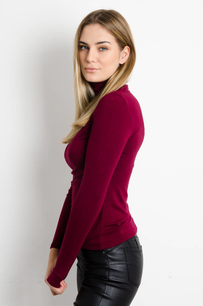 DZIANINOWY BORDOWY GOLF