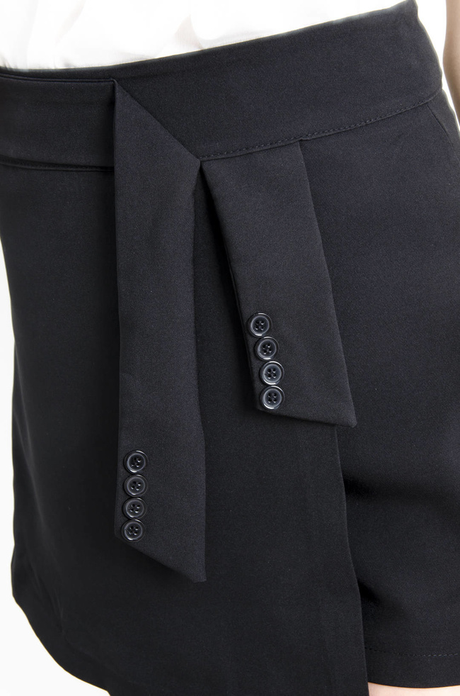 SPODENKI MATERIAŁOWE CZARNE