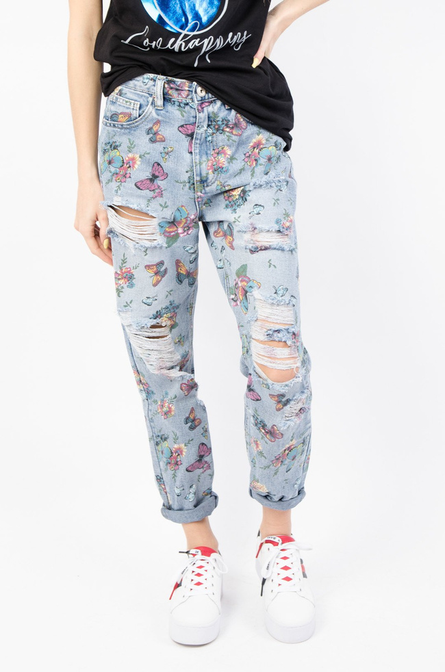 SPODNIE W MOTYLE TYPU RELAXED FIT