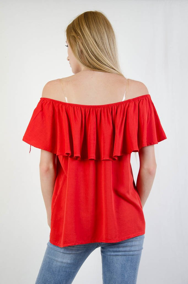 Czerwona bluzka hiszpanka