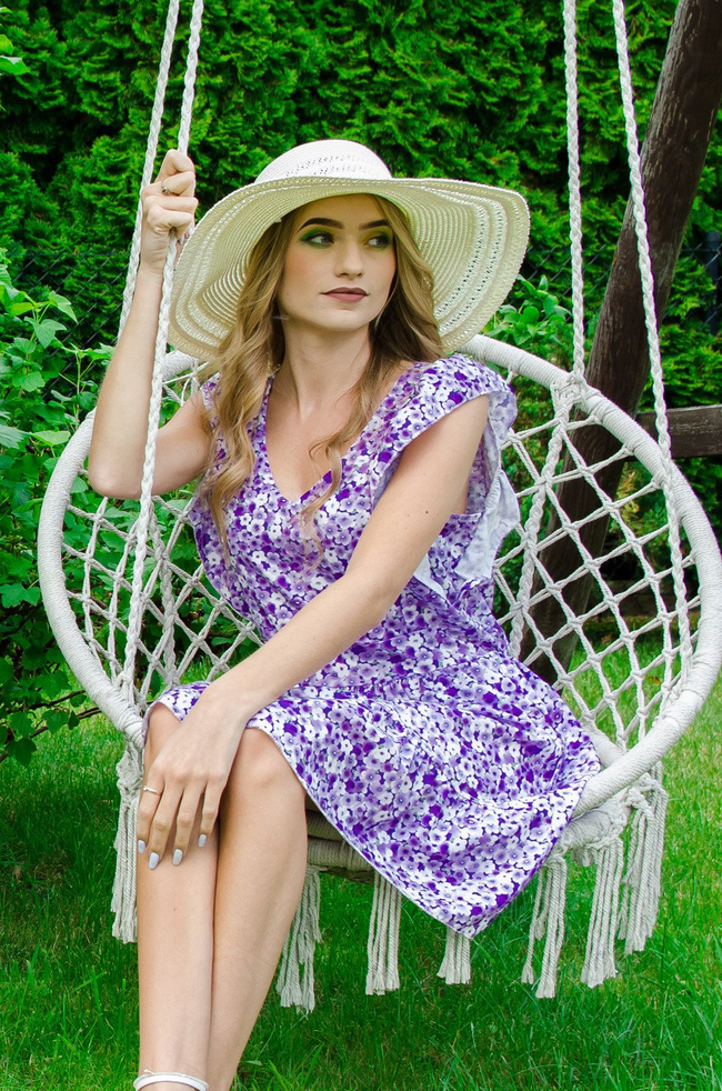 DUŻY SŁOMKOWY KAPELUSZ - KREMOWY