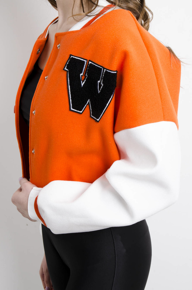 BLUZA BEJSBOLÓWKA - POMARAŃCZOWA