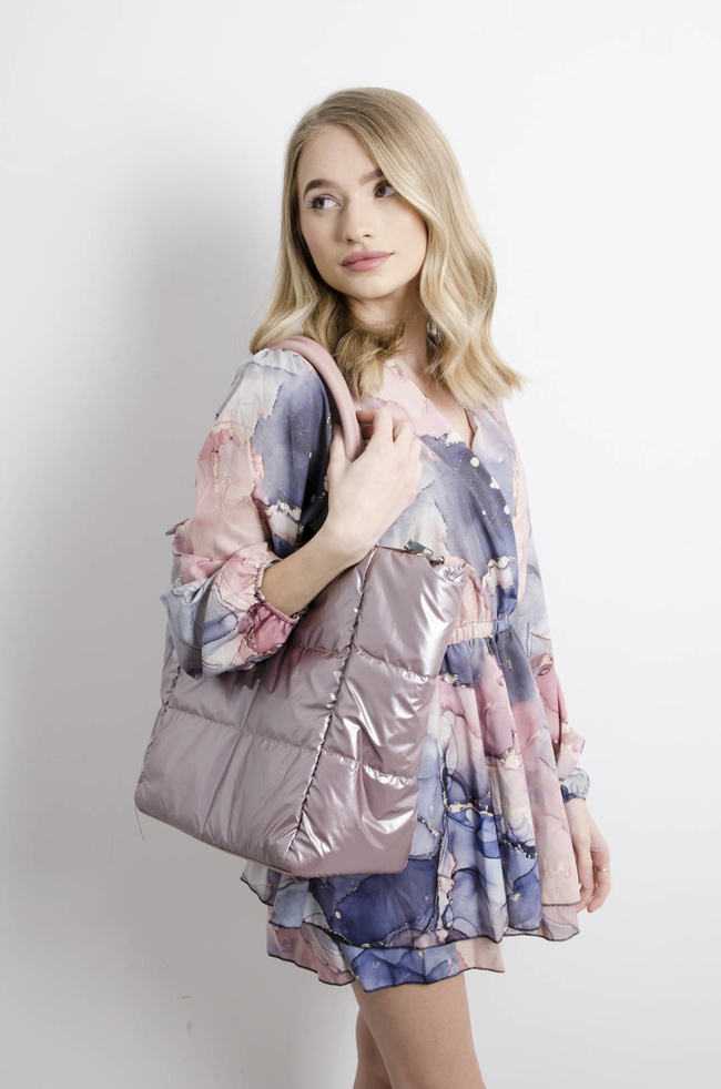 TORBA PIKOWANA RÓŻOWA- SHOPPER