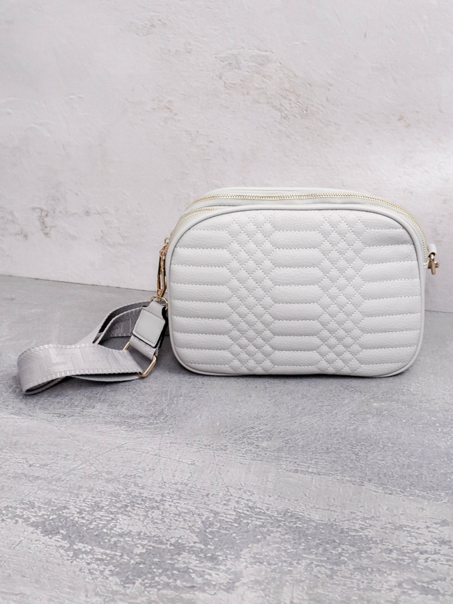 TOREBKA PIKOWANA KUFEREK- SZARA