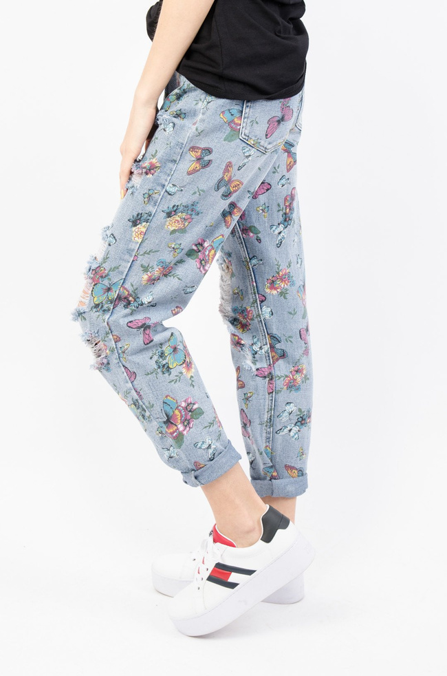 SPODNIE W MOTYLE TYPU RELAXED FIT