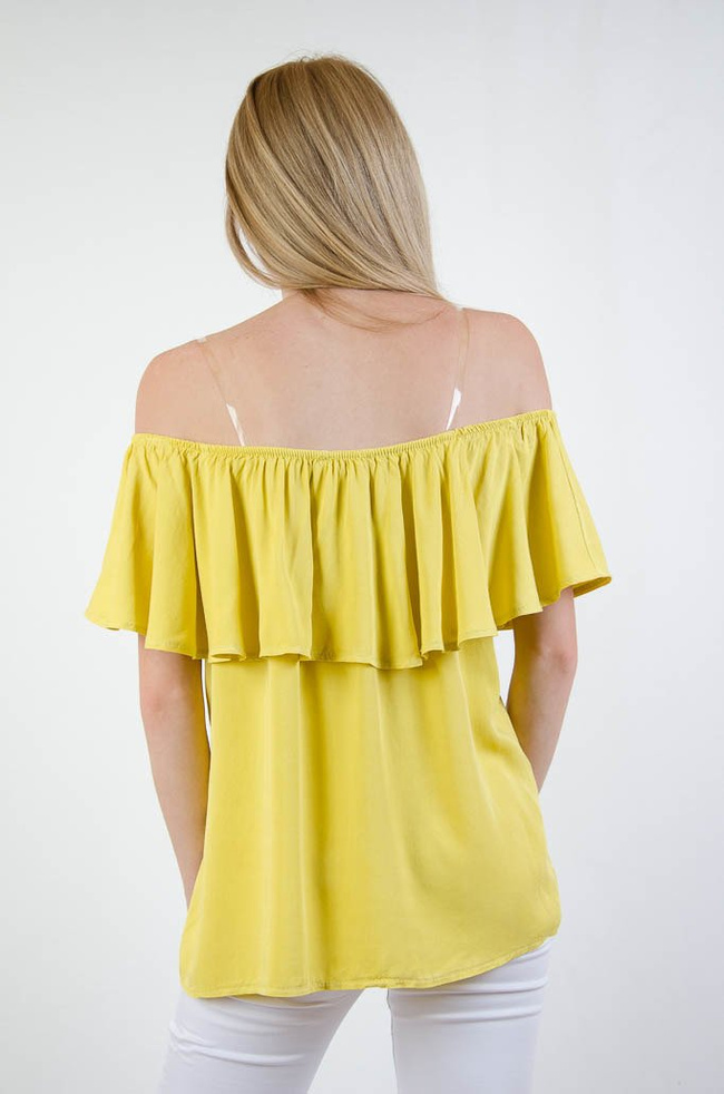 Żółta bluzka hiszpanka