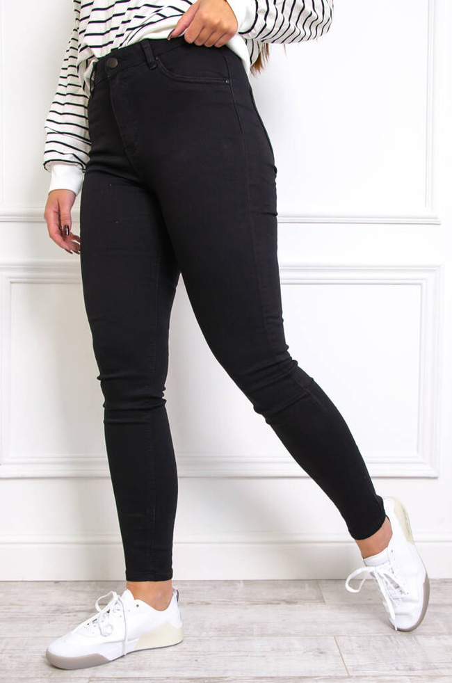 CZARNE SPODNIE SKINNY PUSH UP- ROZMIARY ( L-4XL)