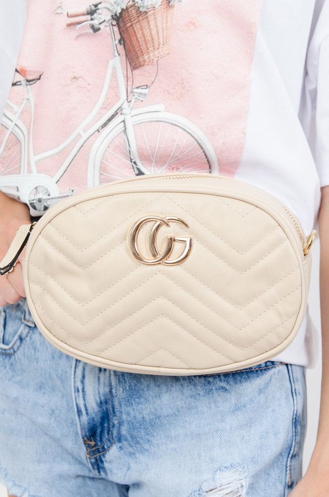 Beżowa nerko-torebka