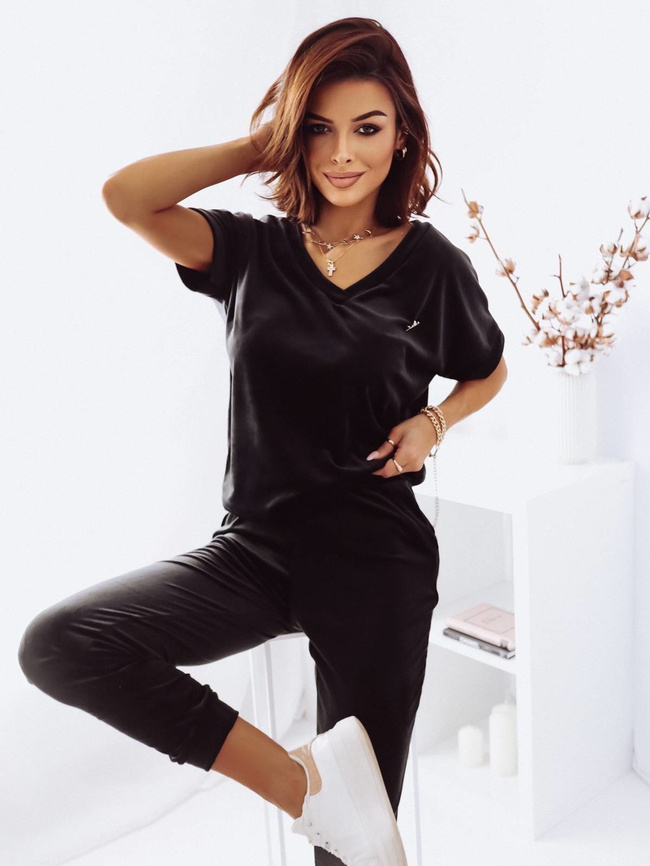 KOMPLET DRESOWY Z T-SHIRTEM- CZARNY