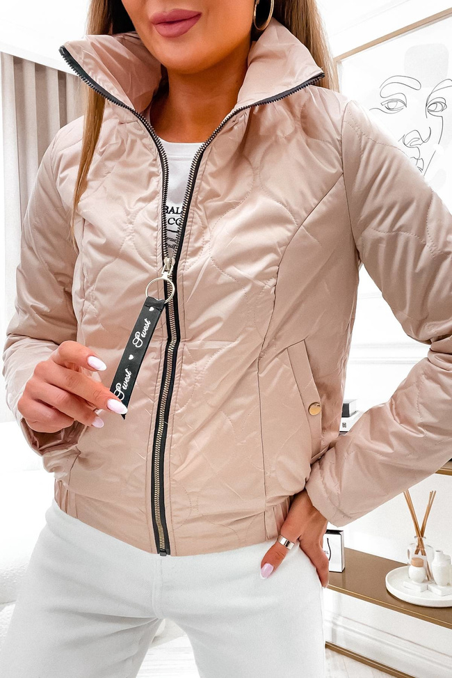 KURTKA PRZEJŚCIOWA PIKOWANA- BEŻOWA