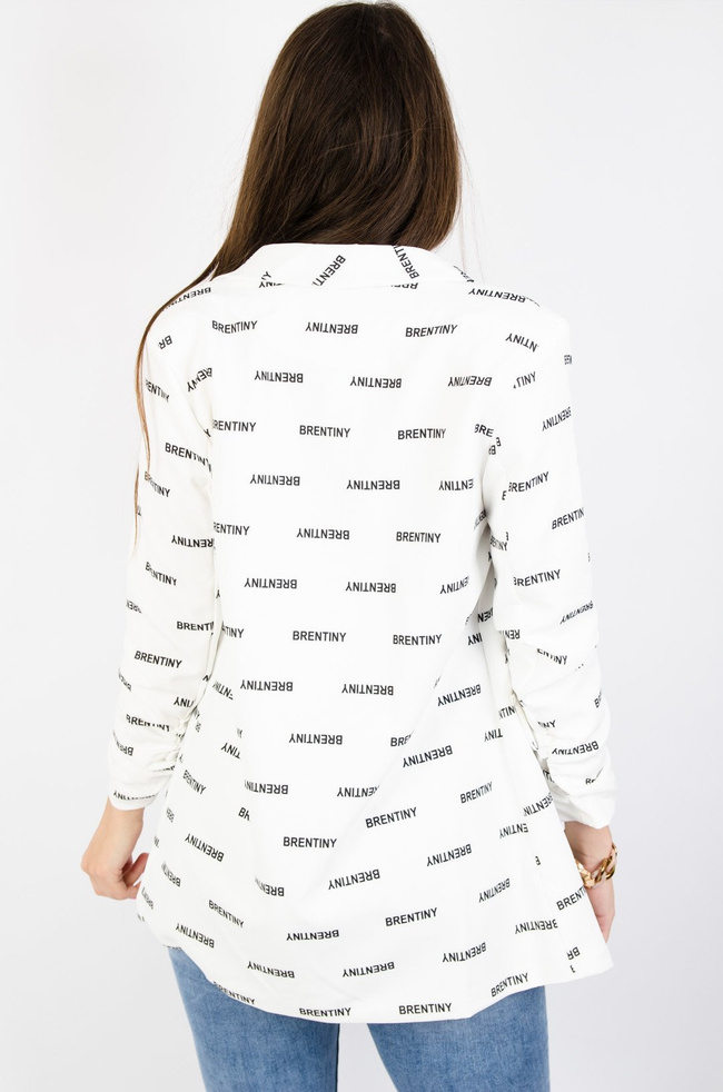 BIAŁA MARYNARKA Z NAPISEM ''BRENTINY''