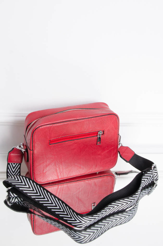 TOREBKA KUFEREK Z IMITACJI SKÓRY- CZERWONY 