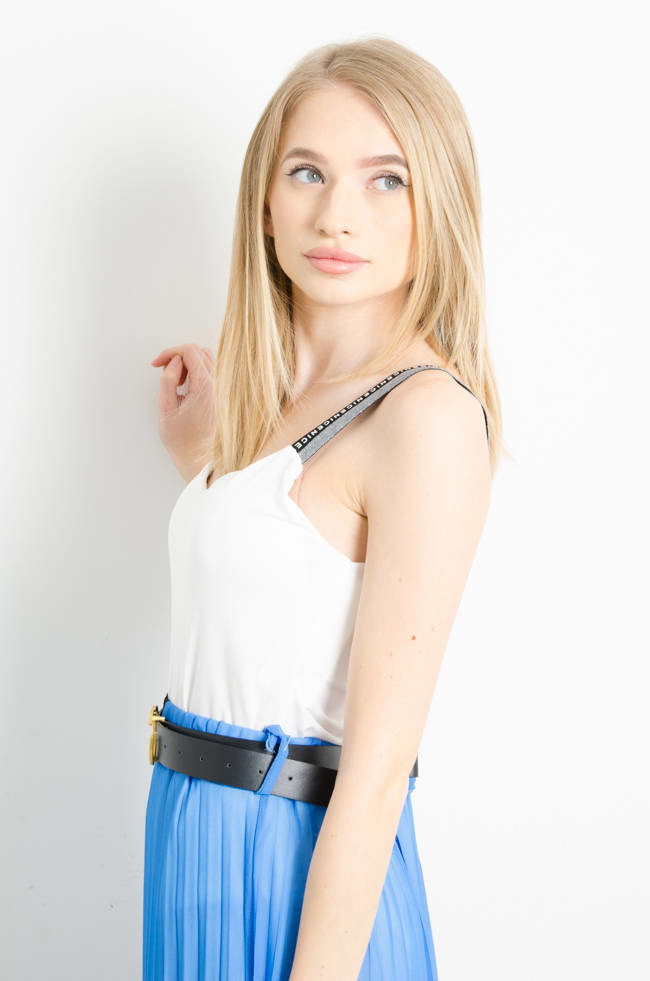 BIAŁE BODY Z OZDOBNYMI RAMIACZKAMI