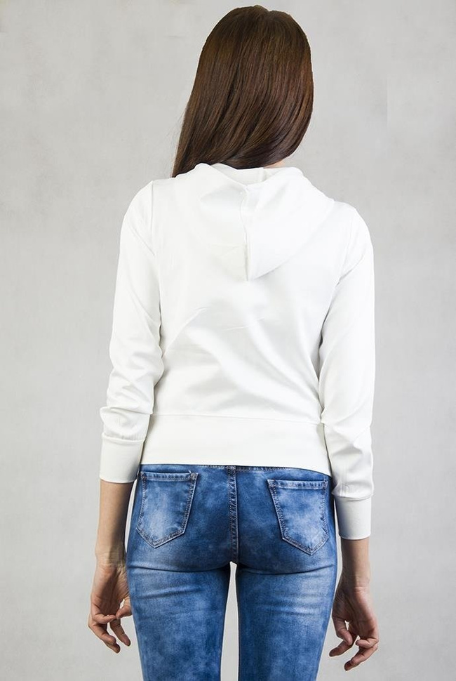 Biała bluza z napisem "Los Angeles 86"