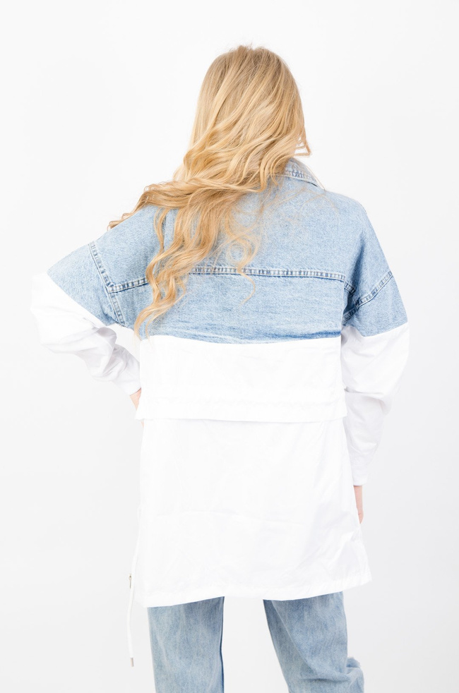 ORTALIONOWA KURTKA Z JEANSOWĄ GÓRĄ