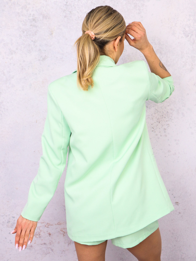 KOMPLET ELEGANCKI MARYNARKA+ SPÓDNICO-SPODENKI- ZIELONY