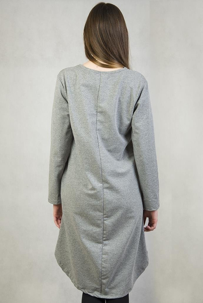 Ciemno-szara, asymetryczna tunika