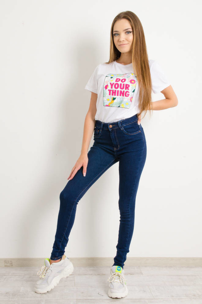 SPODNIE JEANSOWE SKINNY- PUSH UP