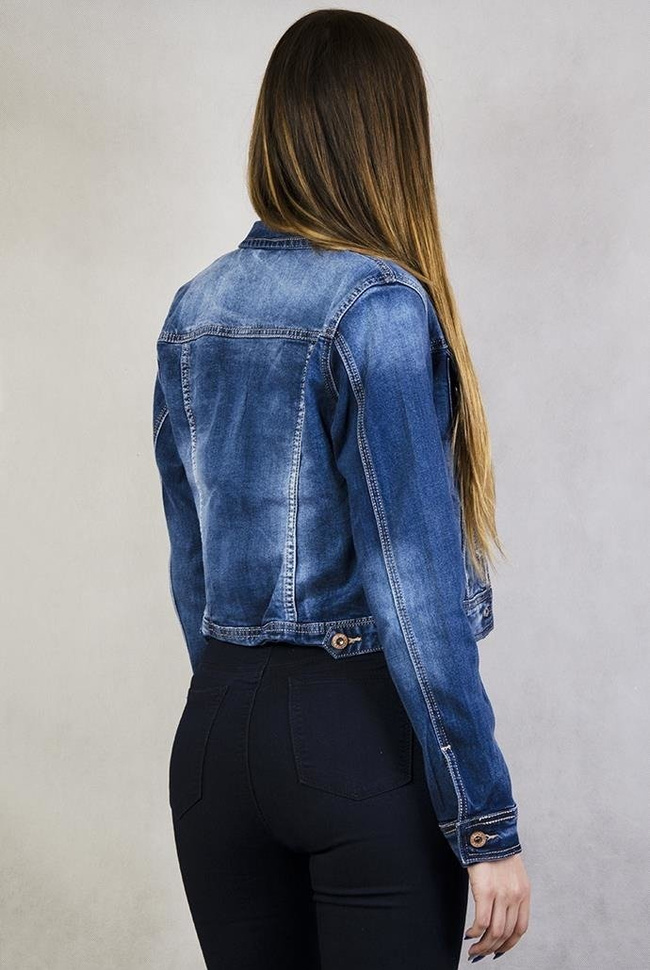 Krótka kurtka jeansowa