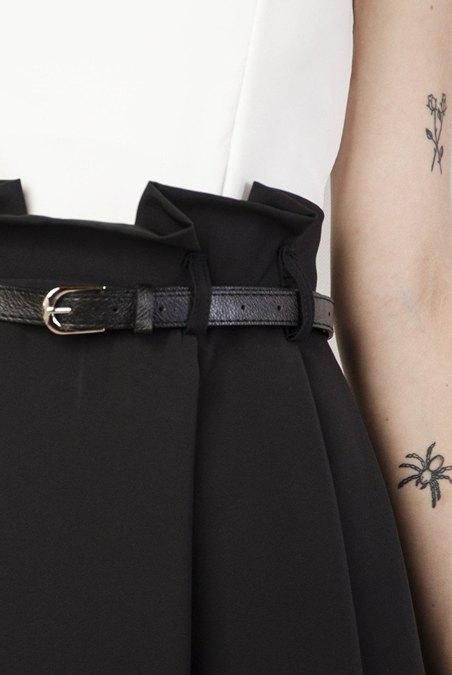 Elegancka czarno-biała sukienka