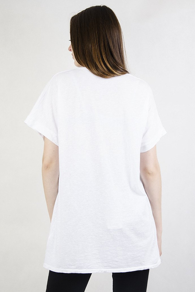 Biała bluzka z nadrukiem