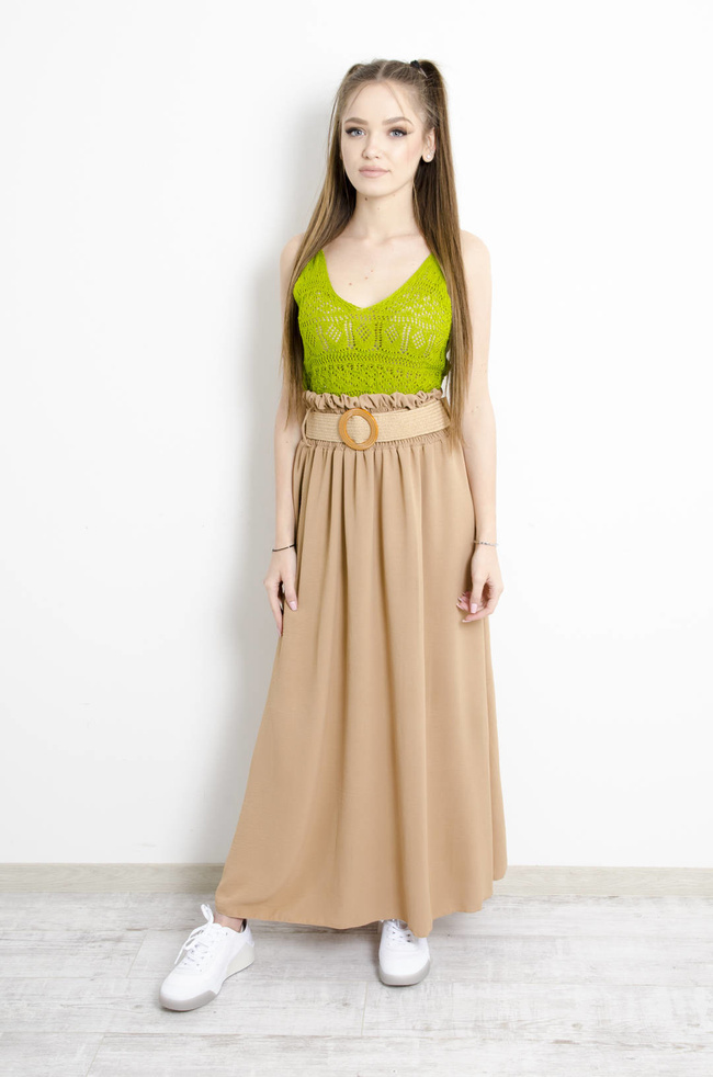 TOP AŻUROWY W KOLORZE ZIELONYM