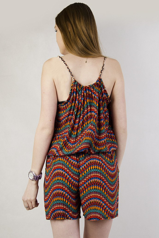 Kombinezon w kolorowe wzorki