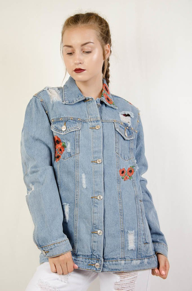  KURTKA JEANSOWA Z MAKAMI