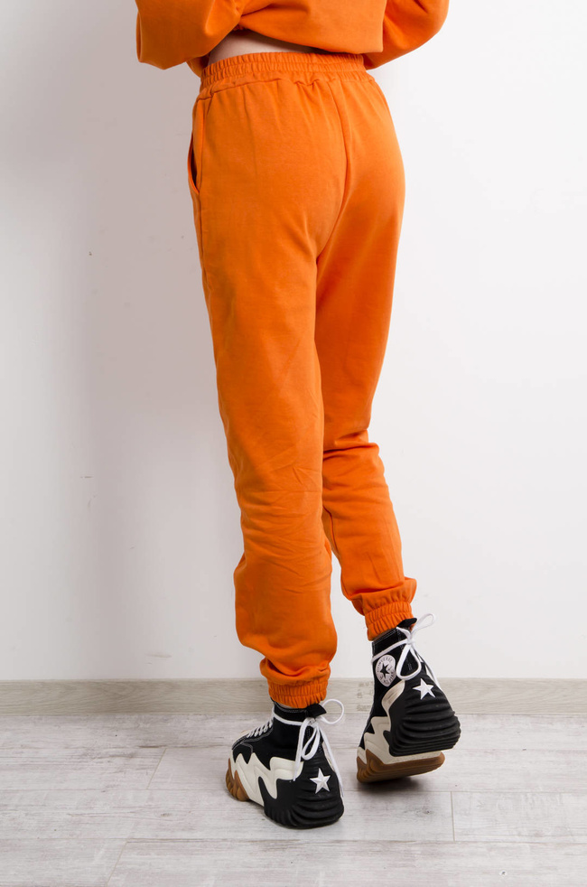 KOMPLET DRESOWY BAWEŁNIANY W KOLORZE POMARAŃCZOWYAM