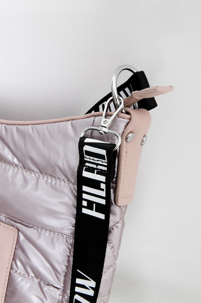 TORBA MATERIAŁOWA PIKOWANA RÓŻOWA- SHOPPER