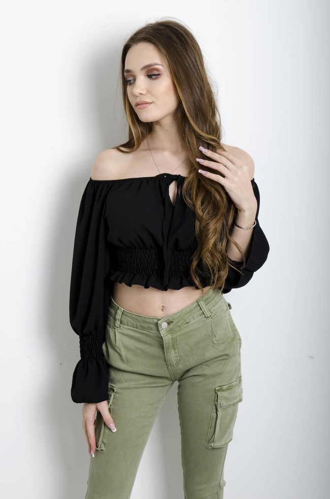 BLUZKA HISZPANKA CZARNA