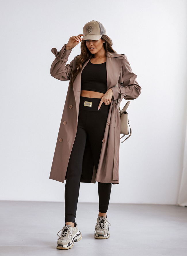 DOPASOWANY KOMPLET TOP+ LEGGINSY- CZARNY