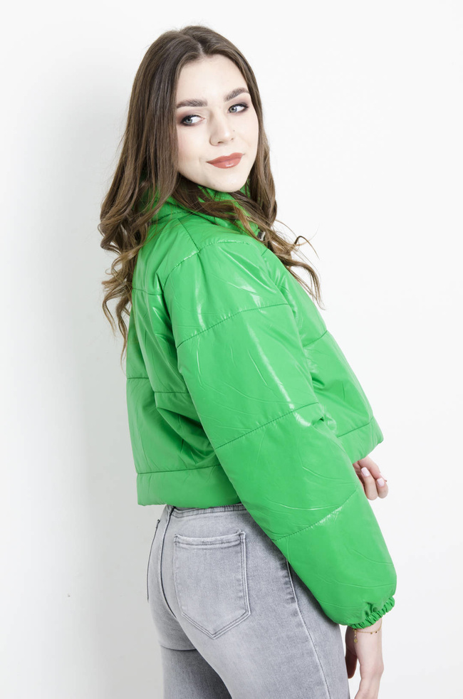 KURTKA PIKOWANA PRZEJŚCIOWA ZIELONA