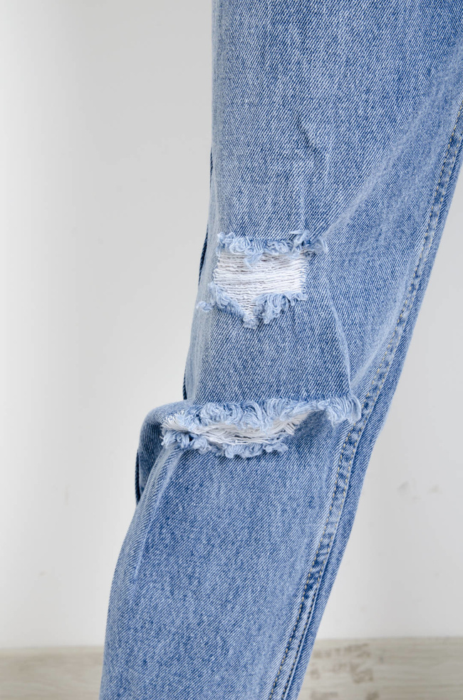 JASNE SPODNIE JEANSOWE BALLOON