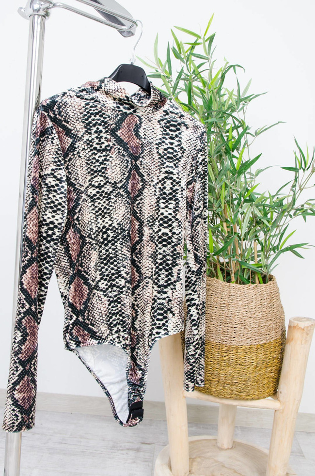 WELUROWE BODY Z MOTYWEM WĘŻA