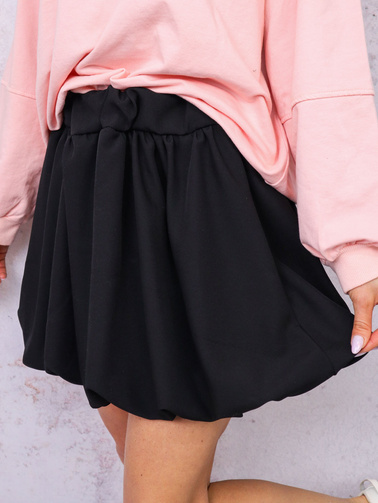 SPÓDNICA MINI BOMBKA- CZARNA