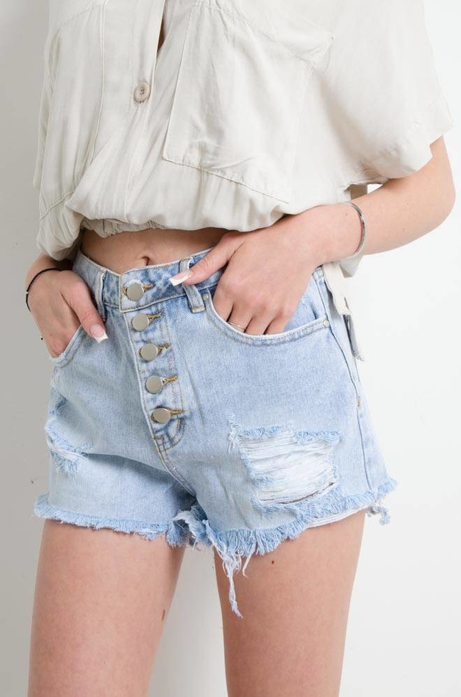 SZORTY Z GUZIKAMI - WYSOKI STAN 