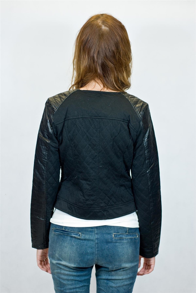 Kurtka ramoneska z pikowaniem