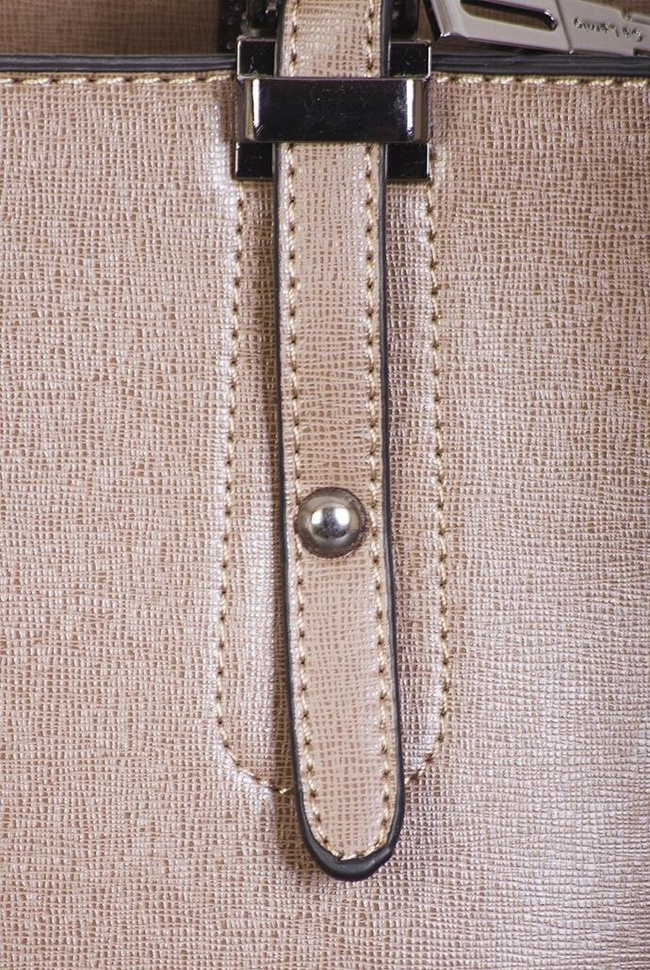 Jasnobrązowa torebka średniej wielkości "shopper"