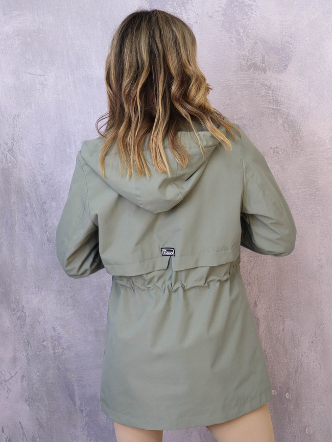 KURTKA PARKA Z KAPTUREM- ZIELONA